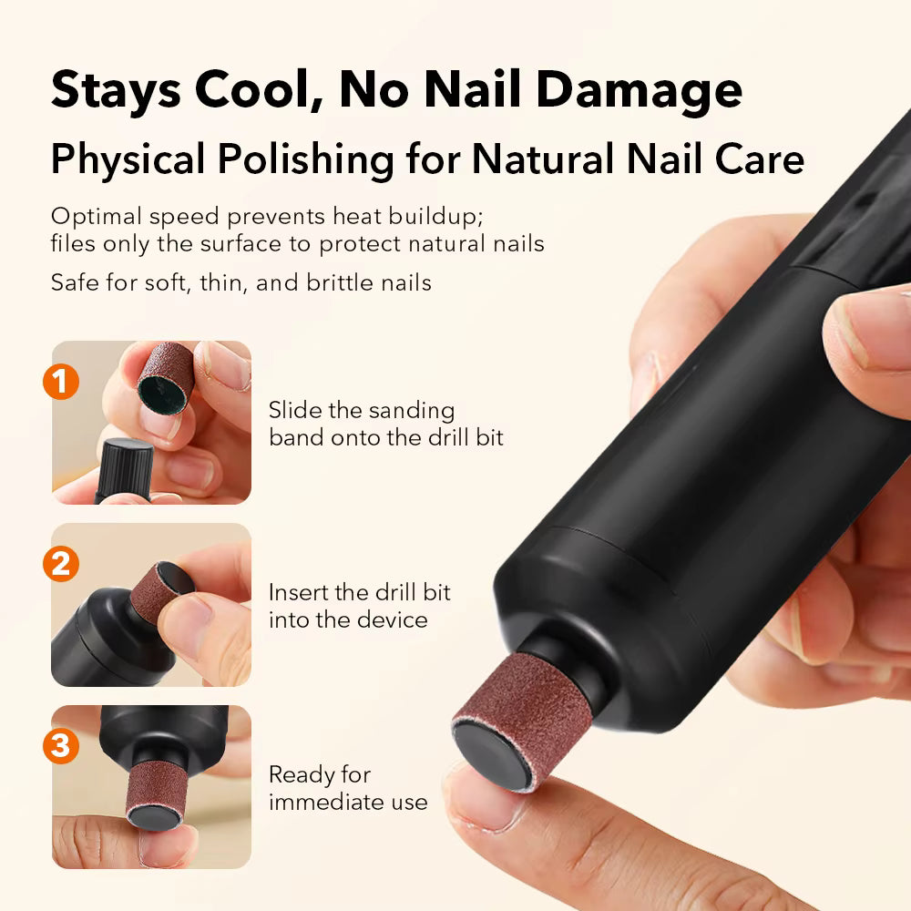Professional 2-in-1 Rechargeable Electric Foot Callus Remover & Nail Care Grinder