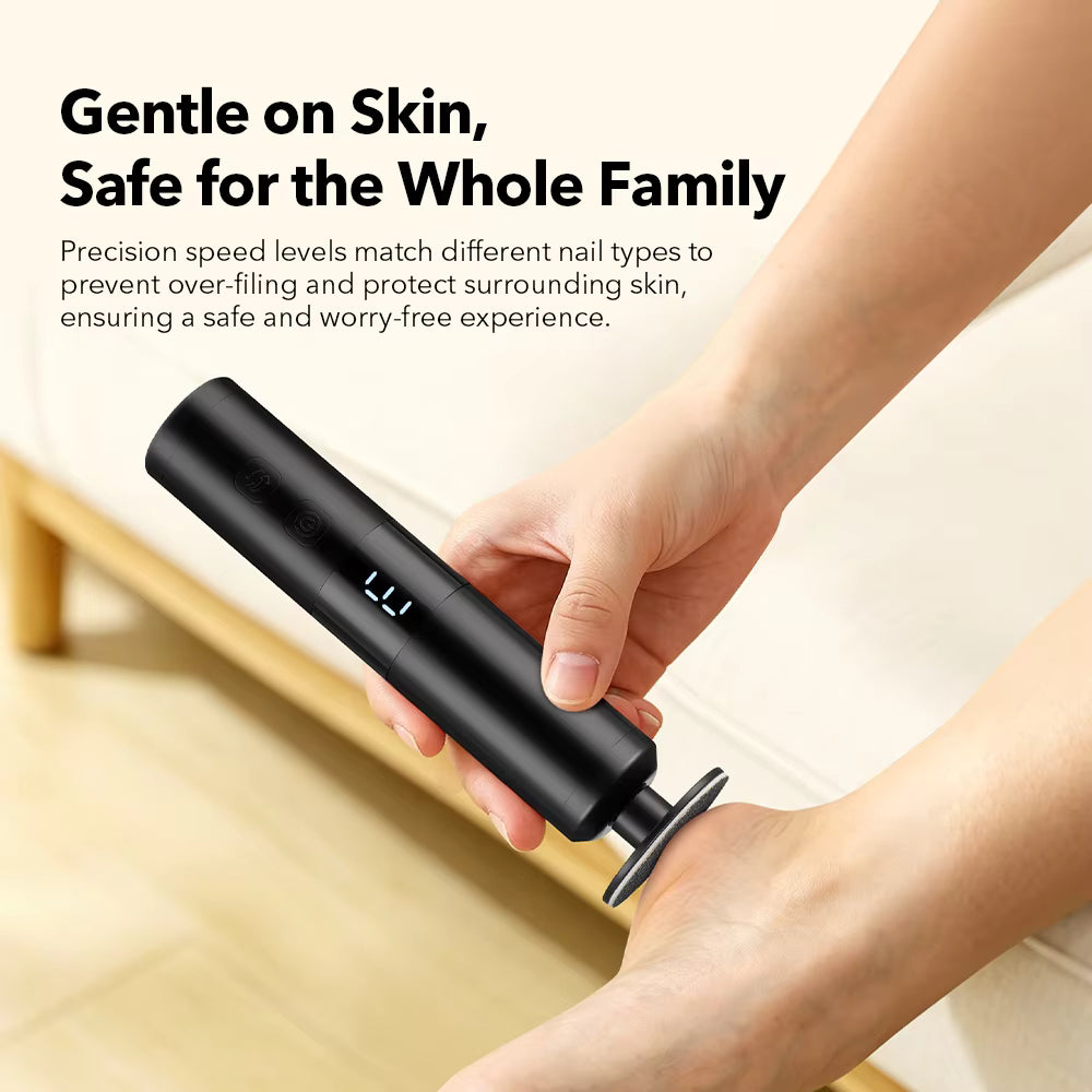 Professional 2-in-1 Rechargeable Electric Foot Callus Remover & Nail Care Grinder